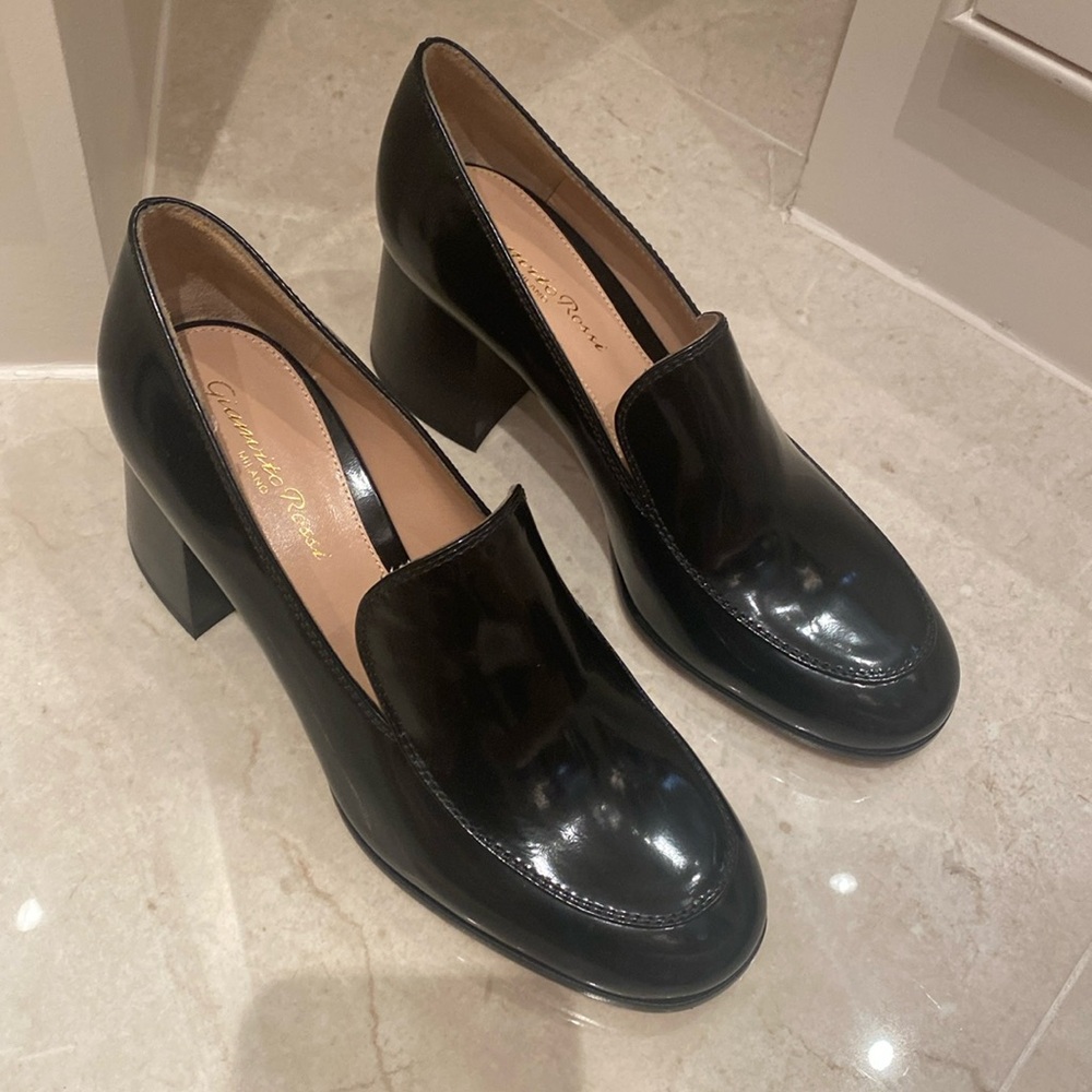 Gianvito Rossi block heel loafers